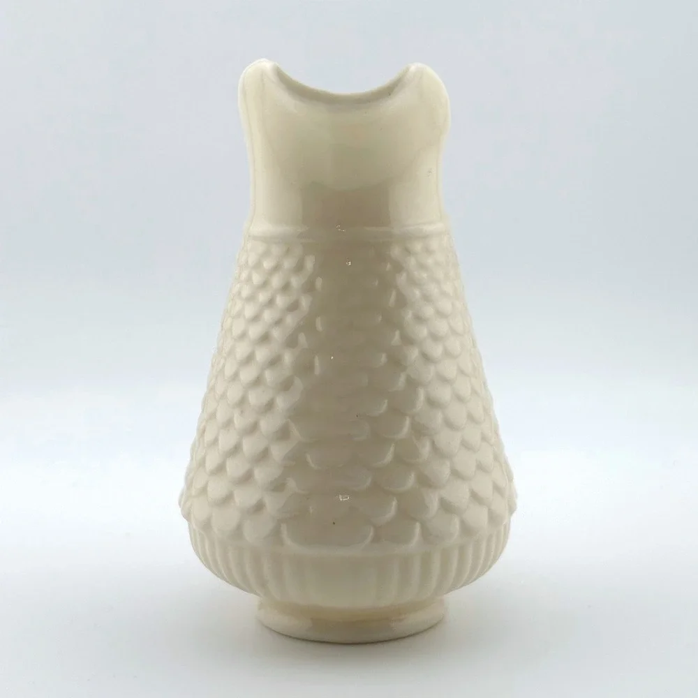 Belleek Ireland‎ Neptune Shell Pitcher Creamer Iridescent Luster 6th Green Mark